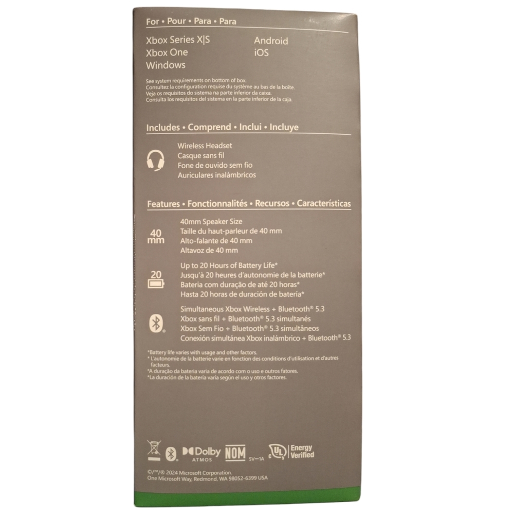 NWT XBOX WIRELESS/BLUETOOTH HEADSET 🛜🎧 - Picture 4 of 4